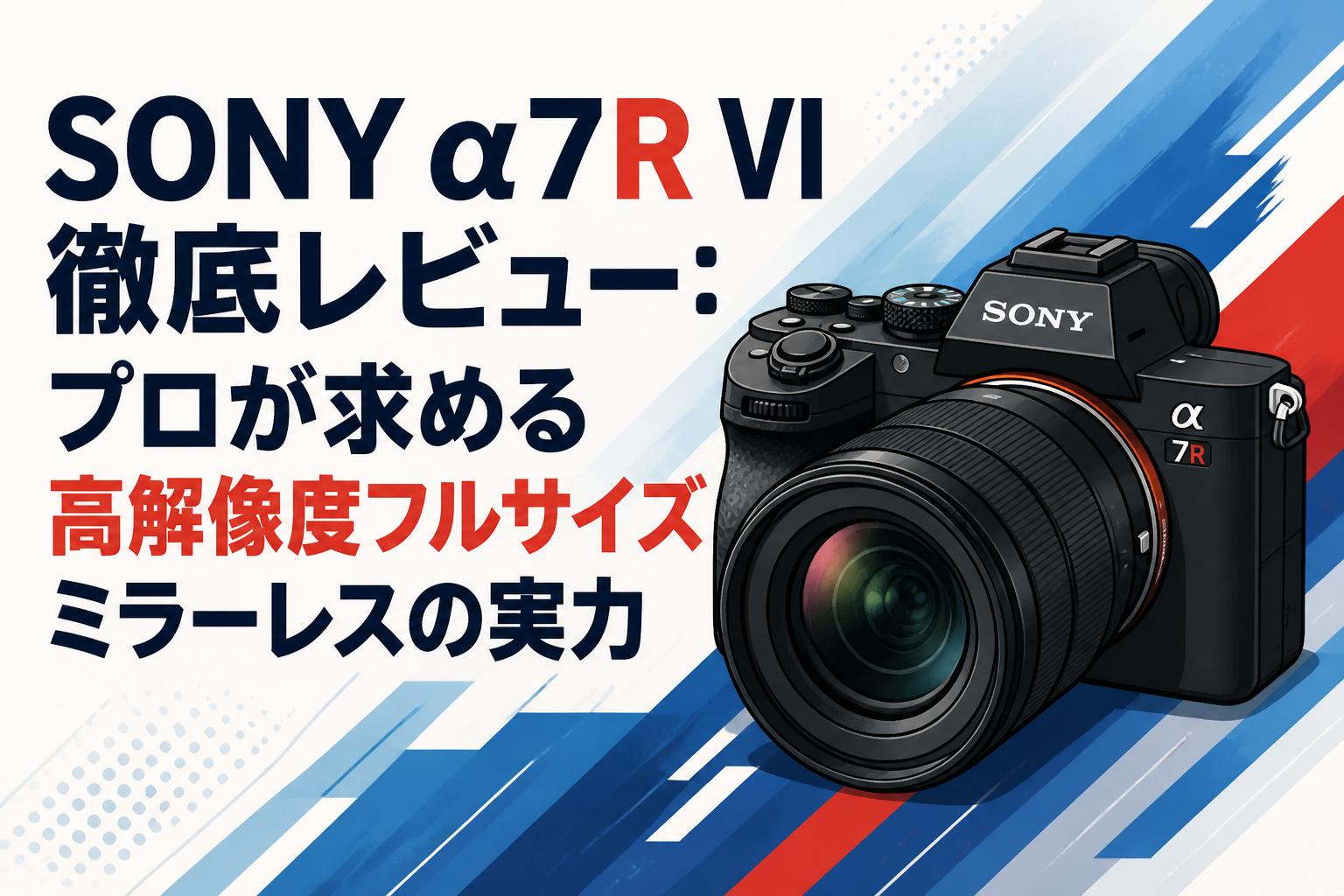 SONY α7R VI徹底レビュー：プロが求める高解像度フルサイズミラーレス