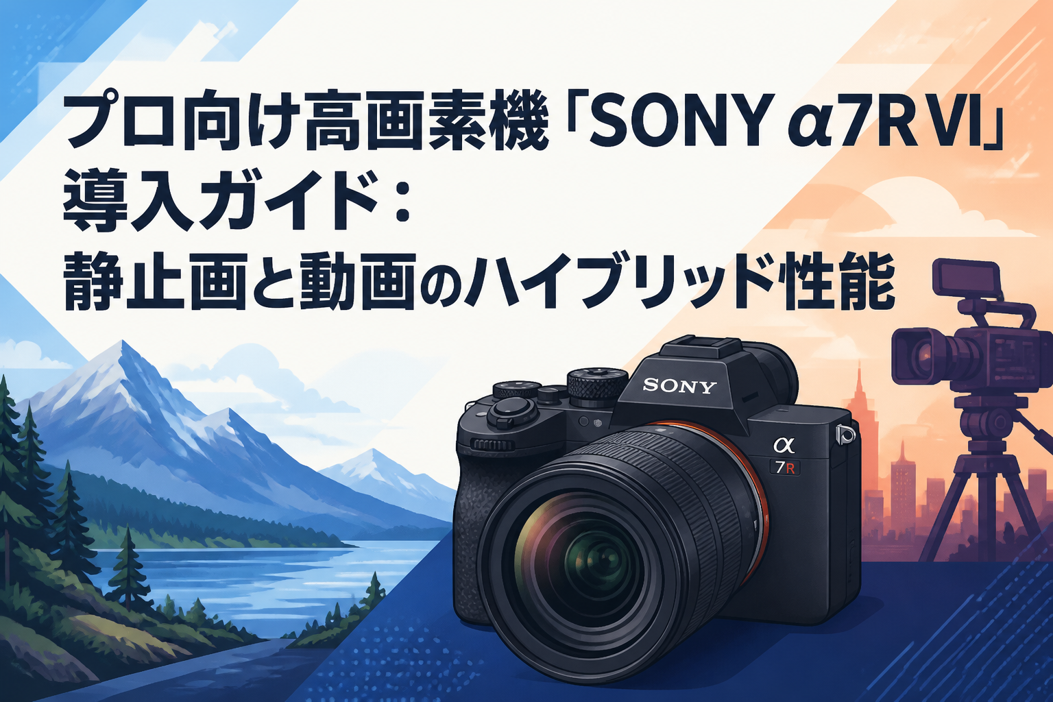 プロ向け高画素機「SONY α7R VI」導入ガイド：静止画と動画の