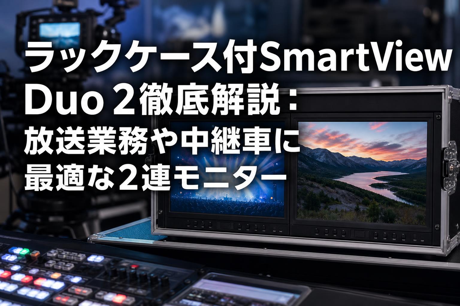 ラックケース付SmartView Duo 2徹底解説：放送業務や中継車に最適な2連