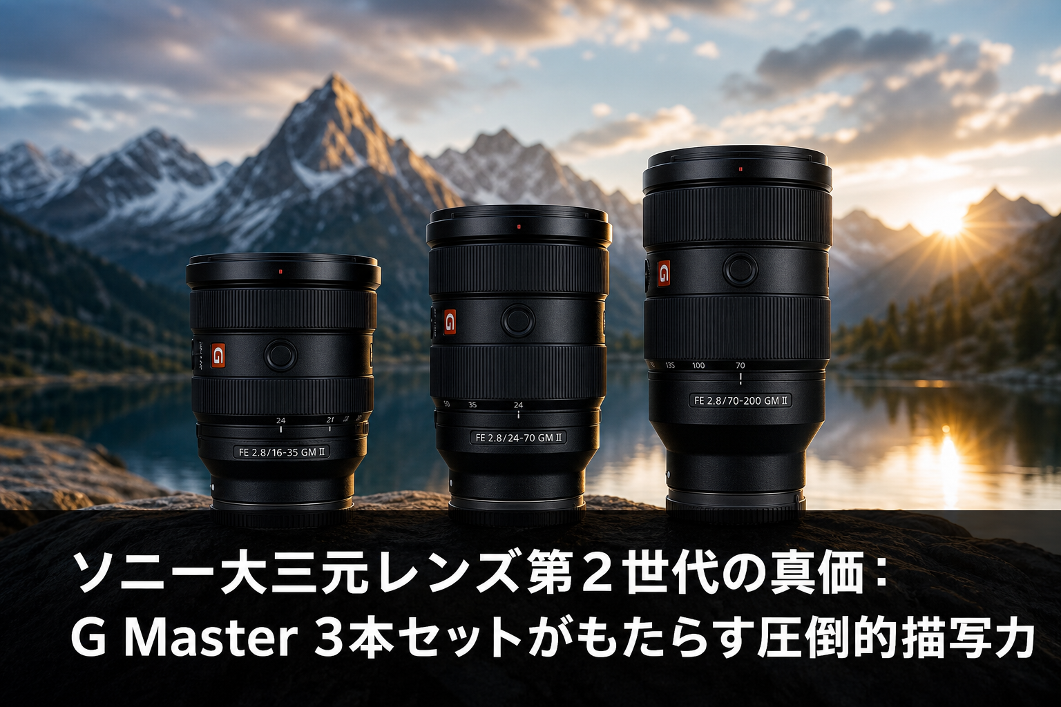 ソニー大三元レンズ第2世代の真価：G Master 3本セットがもたらす圧倒