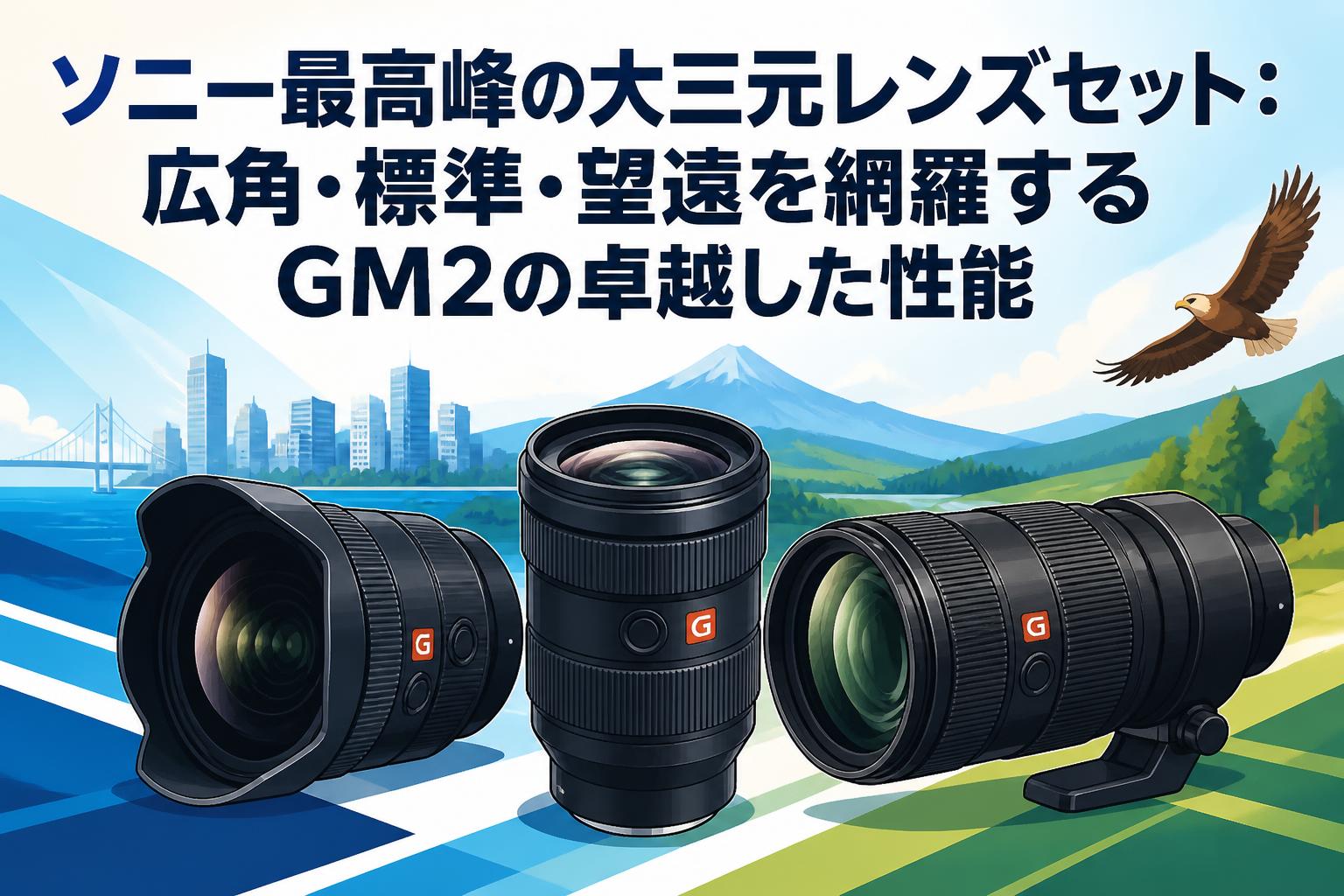 ソニー最高峰の大三元レンズセット：広角・標準・望遠を網羅するGM2の