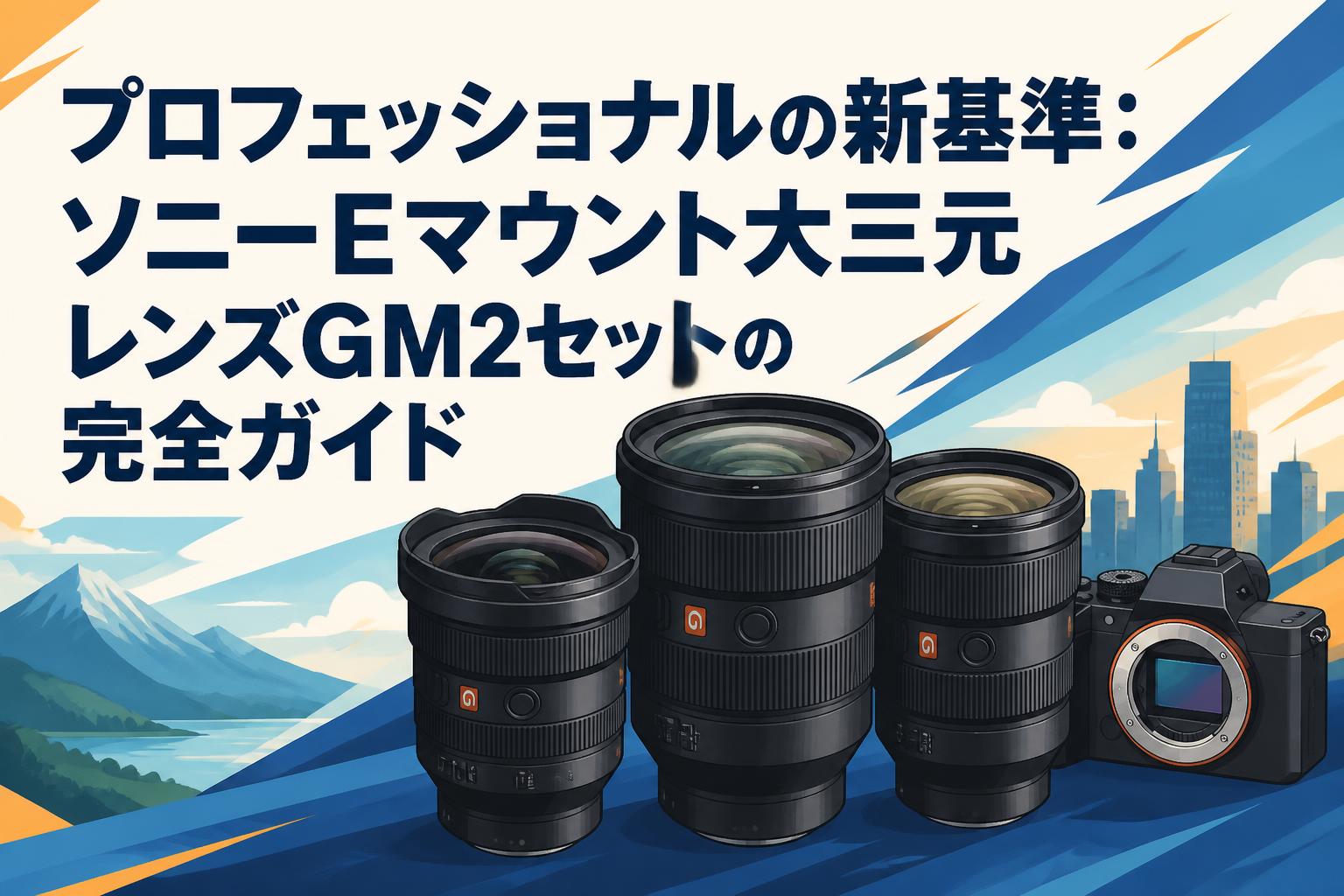 プロフェッショナルの新基準：ソニーEマウント大三元レンズGM2セットの