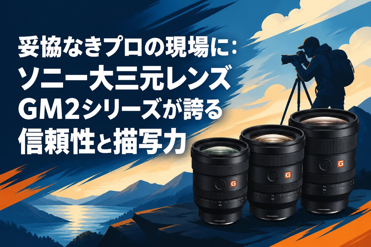 妥協なきプロの現場に：ソニー大三元レンズGM2シリーズが誇る信頼性と