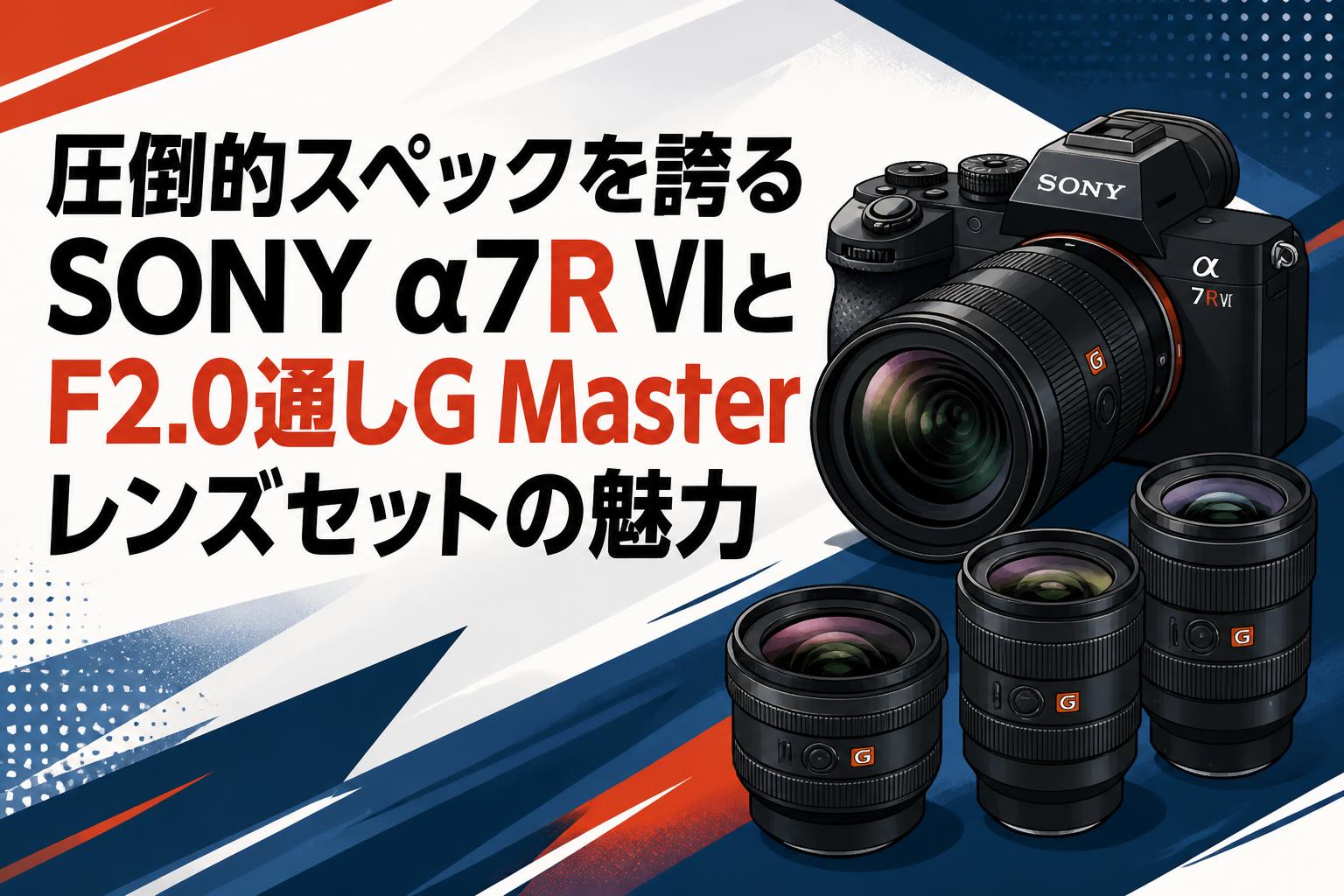 圧倒的スペックを誇るSONY α7R VIとF2.0通しG Masterレンズセットの