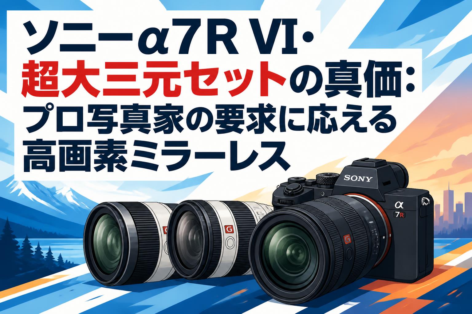 ソニーα7R VI・超大三元セットの真価：プロ写真家の要求に応える高画素