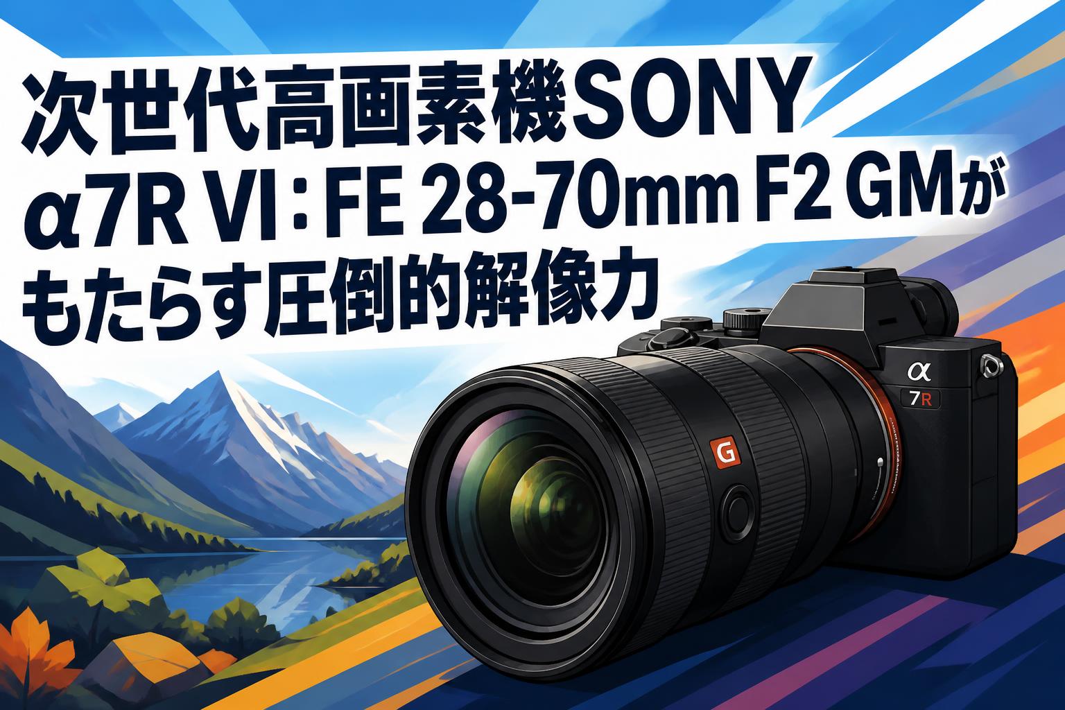 次世代高画素機SONY α7R VI：FE 28-70mm F2 GMがもたらす圧倒的解像力