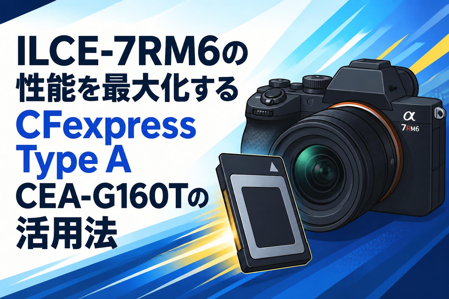 ILCE-7RM6の性能を最大化するCFexpress Type A CEA-G160Tの活用法