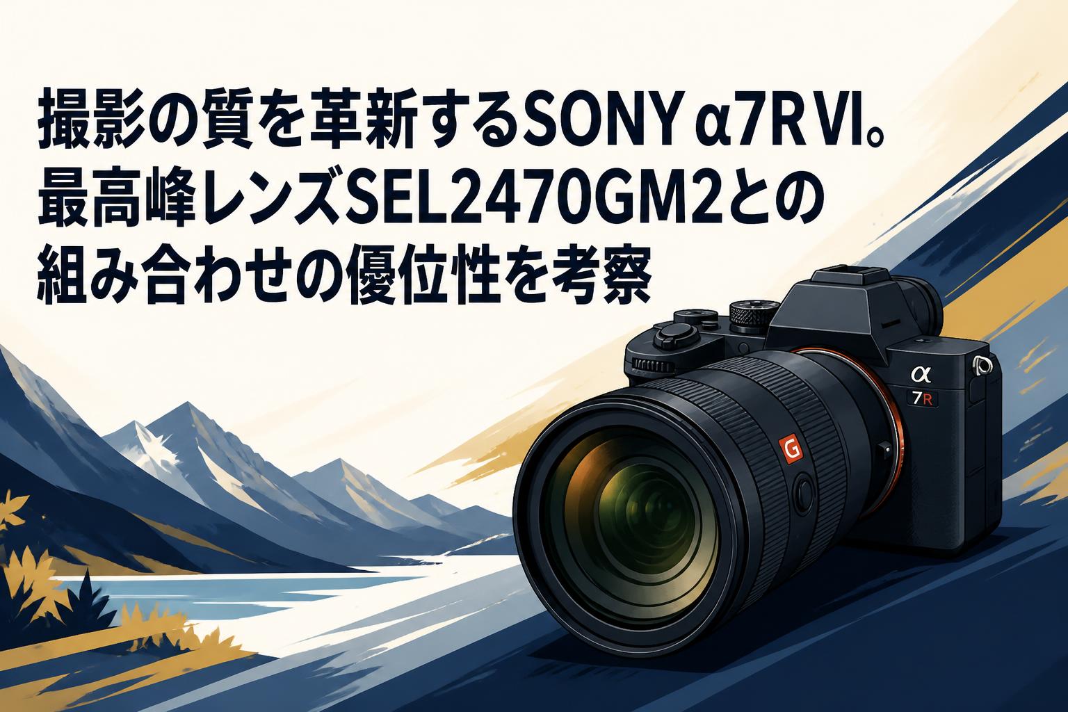 撮影の質を革新するSONY α7R VI。最高峰レンズSEL2470GM2との