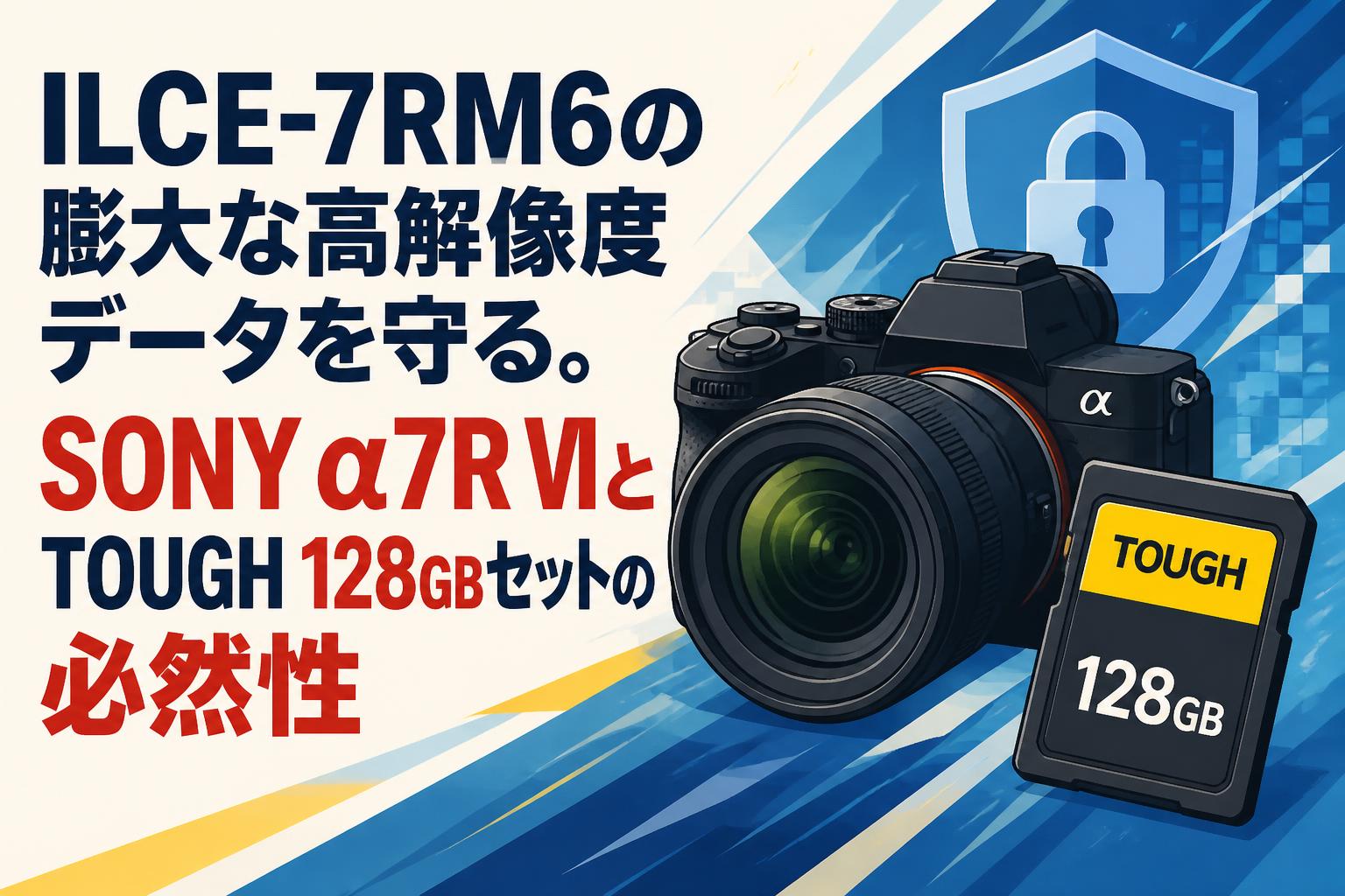 ILCE-7RM6の膨大な高解像度データを守る。SONY α7R VIとTOUGH 128GB