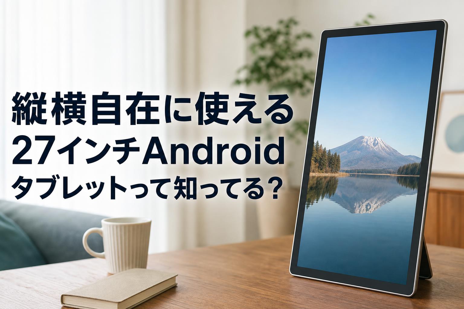 て*ん様 Androidタブレット 縦横自在に使える27インチAndroidタブレットって知ってる？ | PANDA