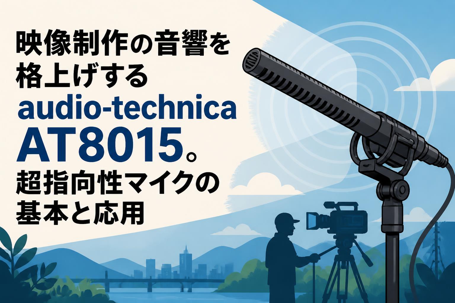 映像制作の音響を格上げするaudio-technica AT8015。超指向性マイクの