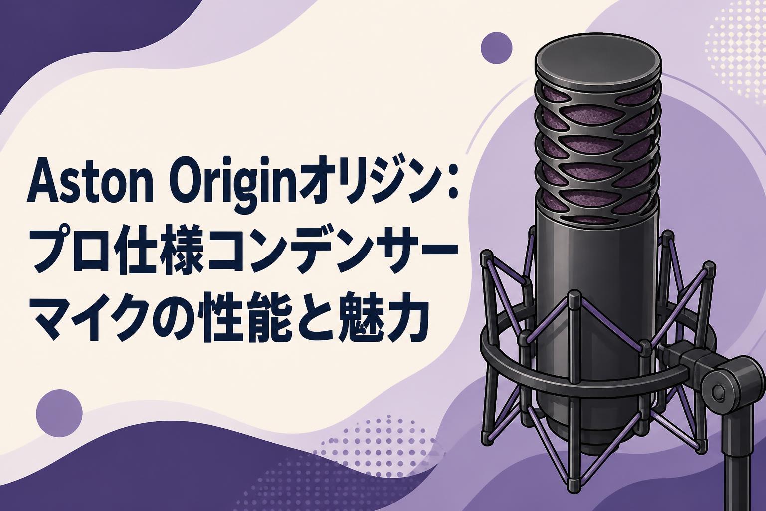 Aston Originオリジン：プロ仕様コンデンサーマイクの性能と魅力