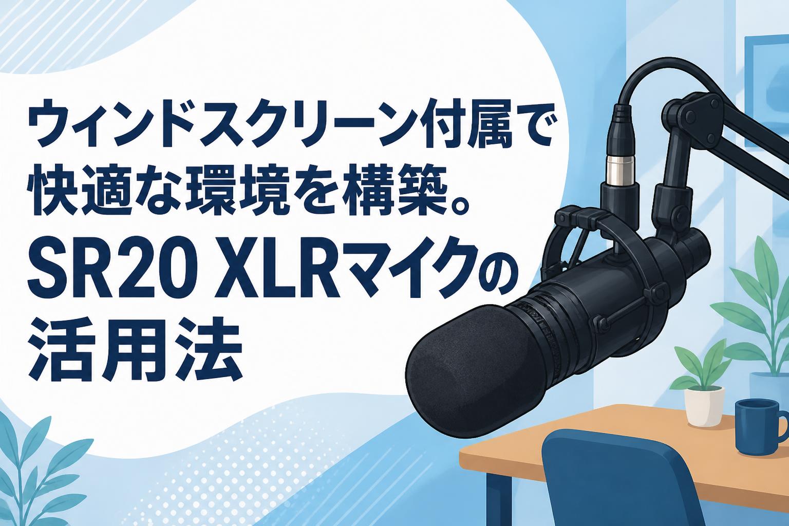マイク　様　確認専用です ウィンドスクリーン付属で快適な環境を構築。SR20 XLRマイクの活用法