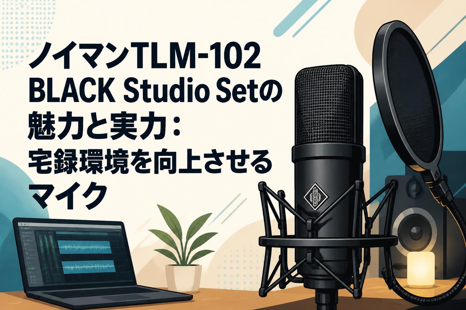 【最高峰の宅録マイク】ノイマン TLM 102 ＋純正ショックマウント ノイマンTLM-102 BLACK Studio Setの魅力と実力：宅録環境を向上させる