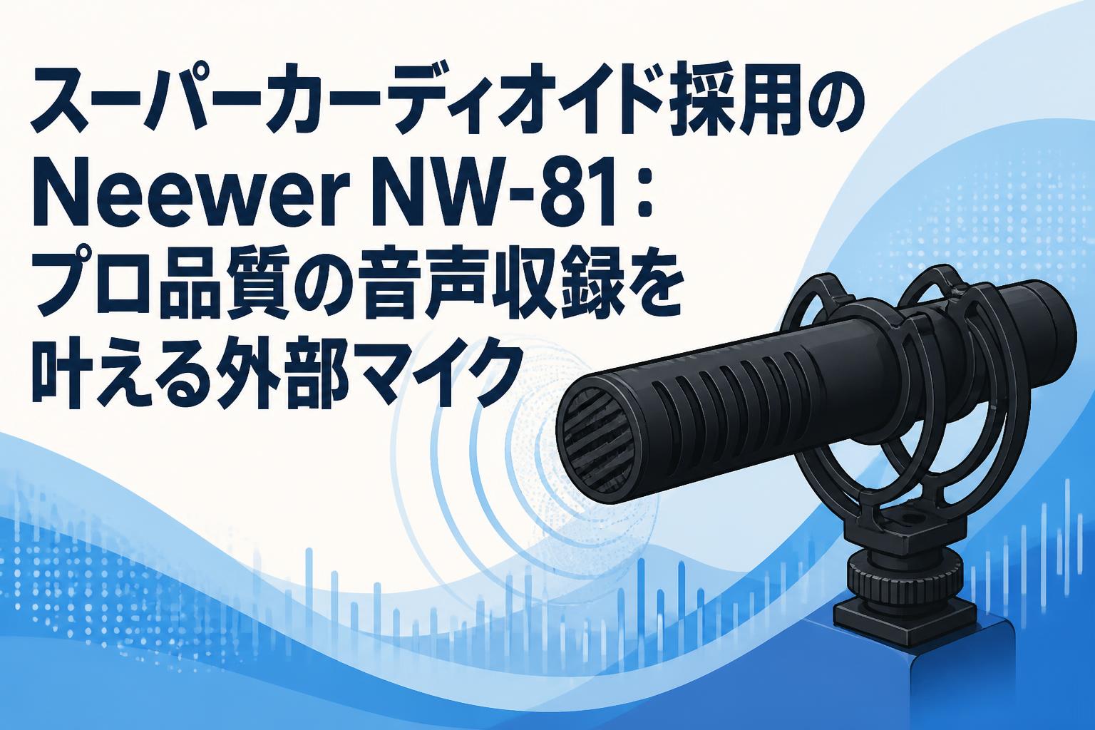 スーパーカーディオイド採用のNeewer NW-81：プロ品質の音声収録を
