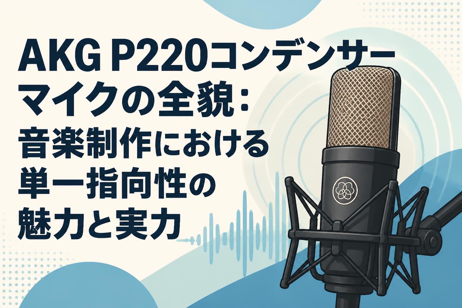 AKG P220コンデンサーマイクの全貌：音楽制作における単一指向性の魅力