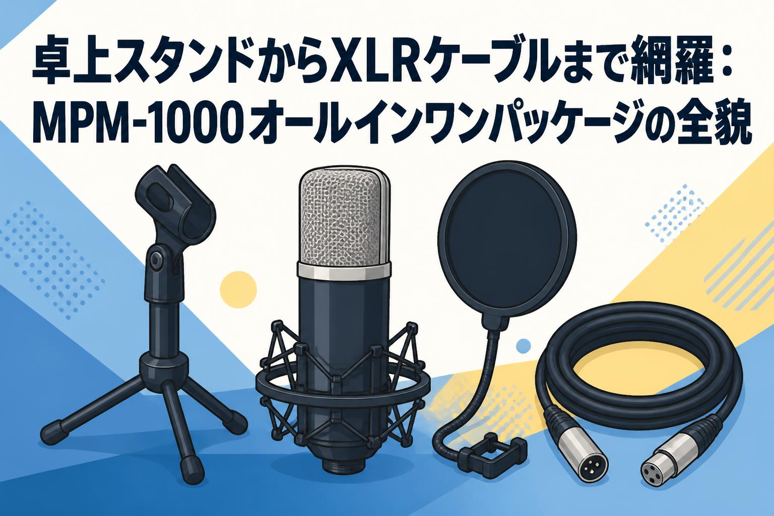 卓上スタンドからXLRケーブルまで網羅：MPM-1000オールインワン
