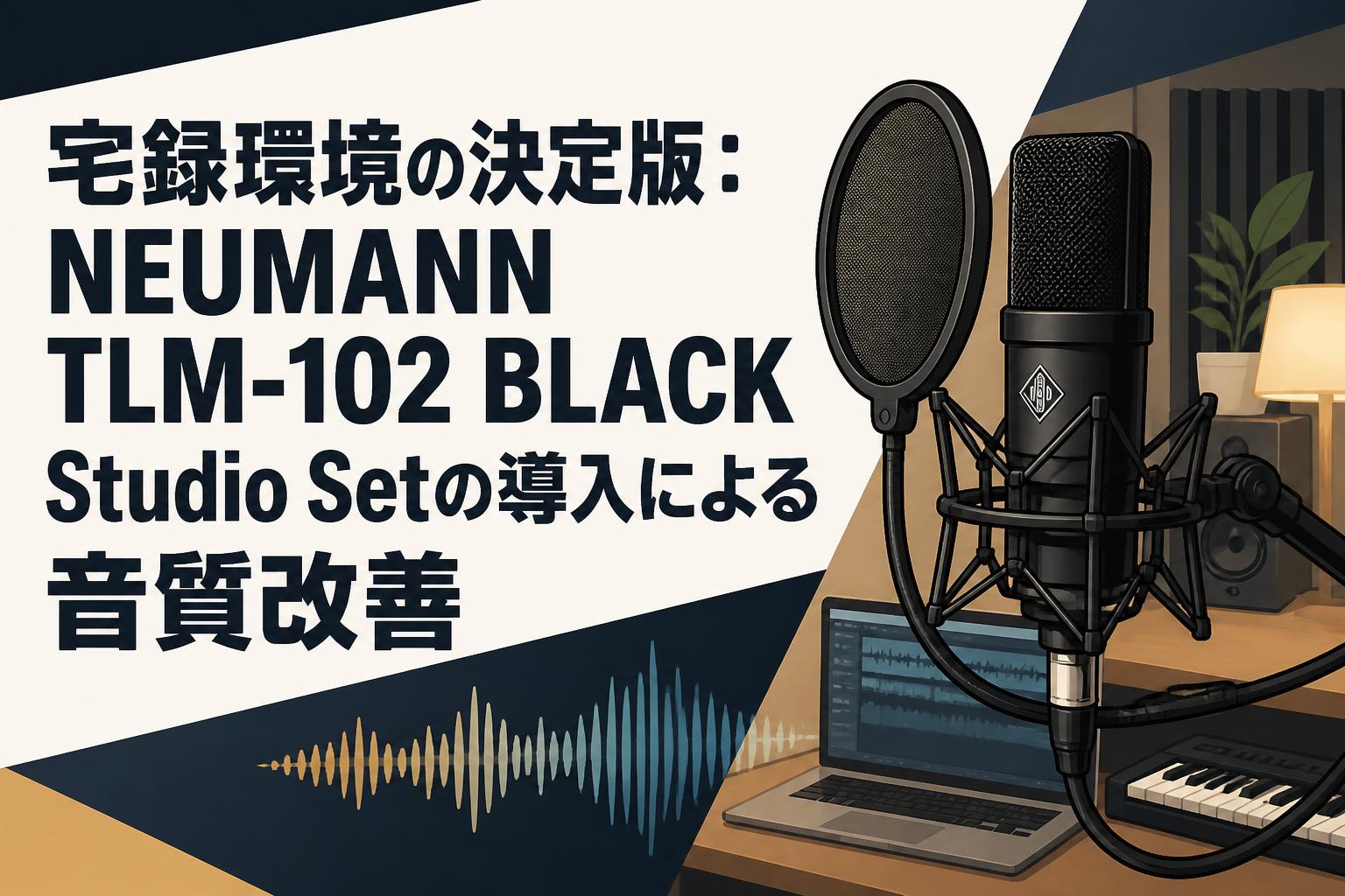 宅録環境の決定版：NEUMANN TLM-102 BLACK Studio Setの導入による音質