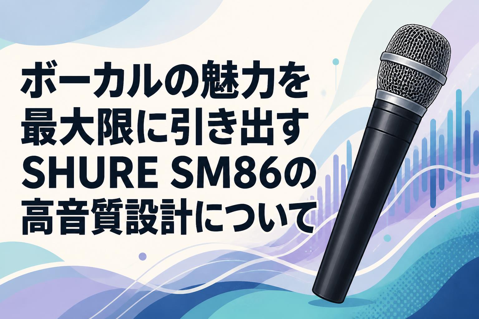 ボーカルの魅力を最大限に引き出すSHURE SM86の高音質設計について