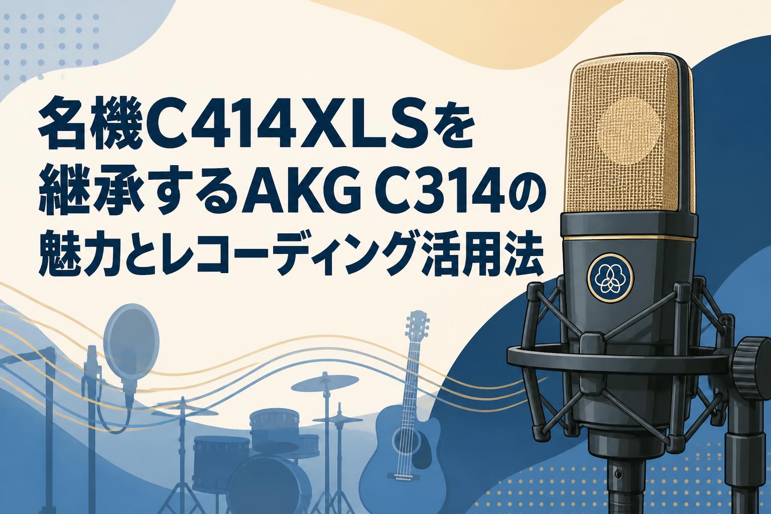 名機C414XLSを継承するAKG C314の魅力とレコーディング活用法 | PANDA