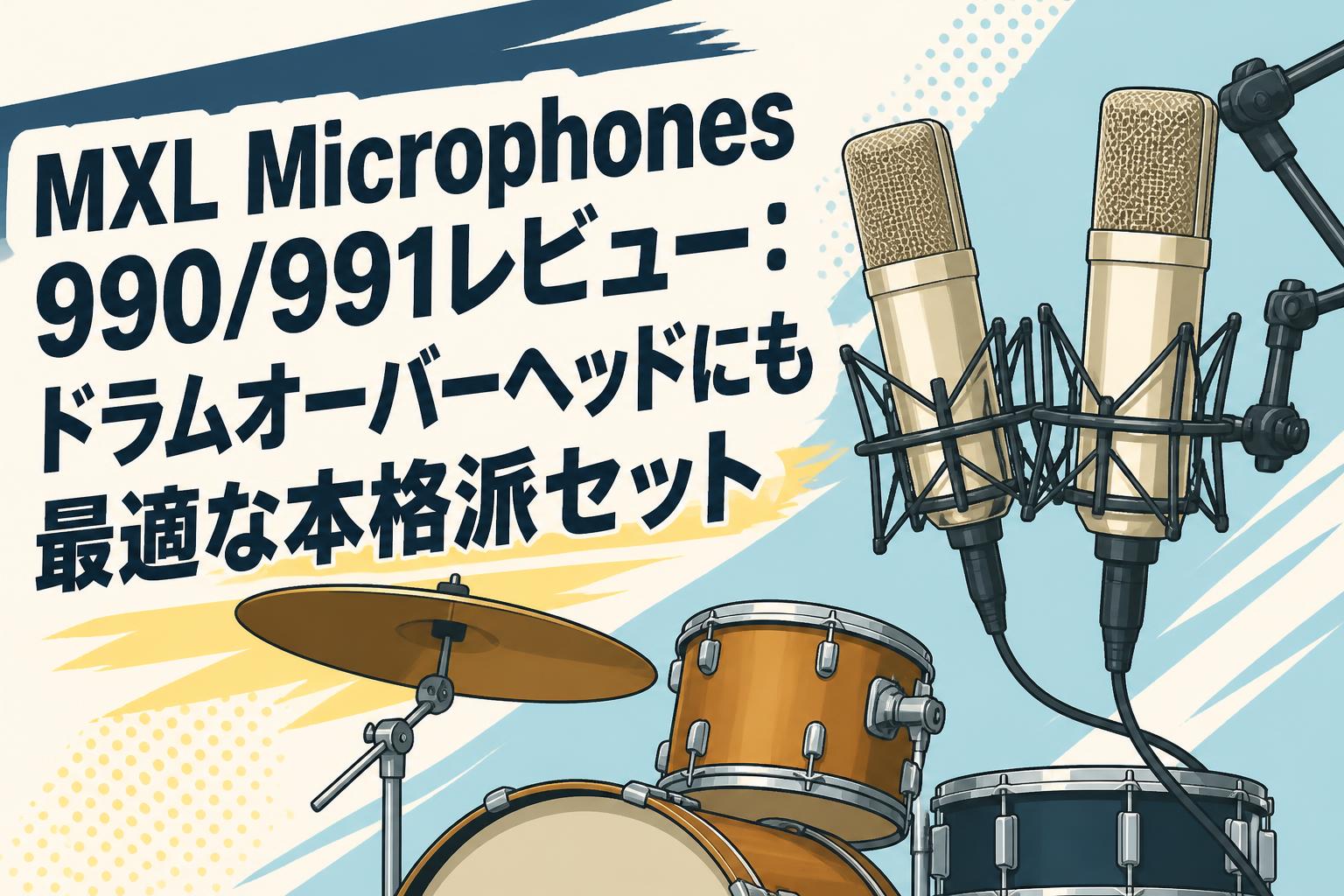 MXL Microphones 990/991レビュー：ドラムオーバーヘッドにも最適な