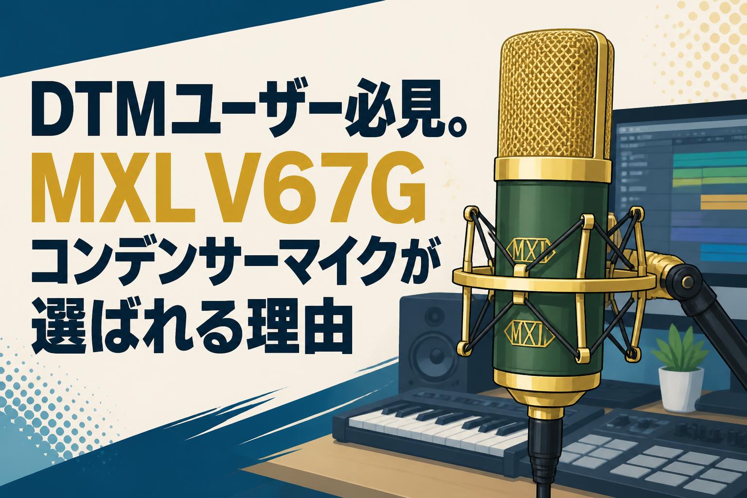 DTMユーザー必見。MXL V67Gコンデンサーマイクが選ばれる理由 | PANDA