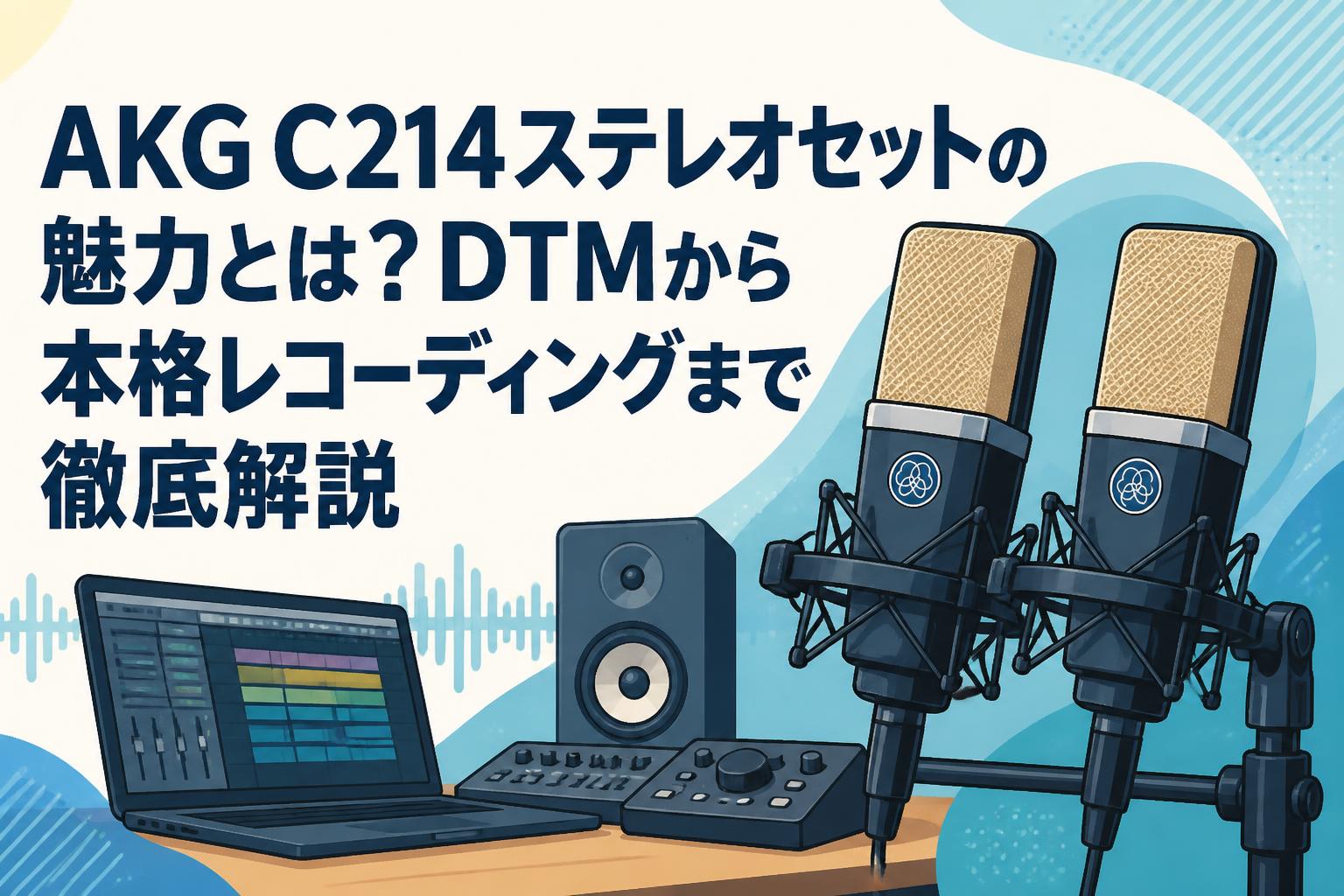 AKG C214ステレオセットの魅力とは？DTMから本格レコーディングまで
