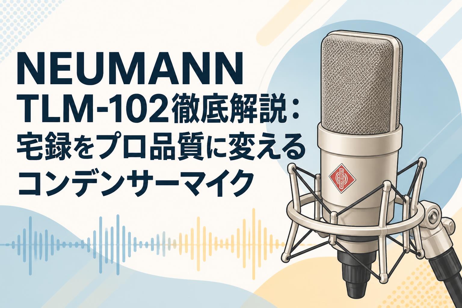 NEUMANN TLM-102徹底解説：宅録をプロ品質に変えるコンデンサーマイク