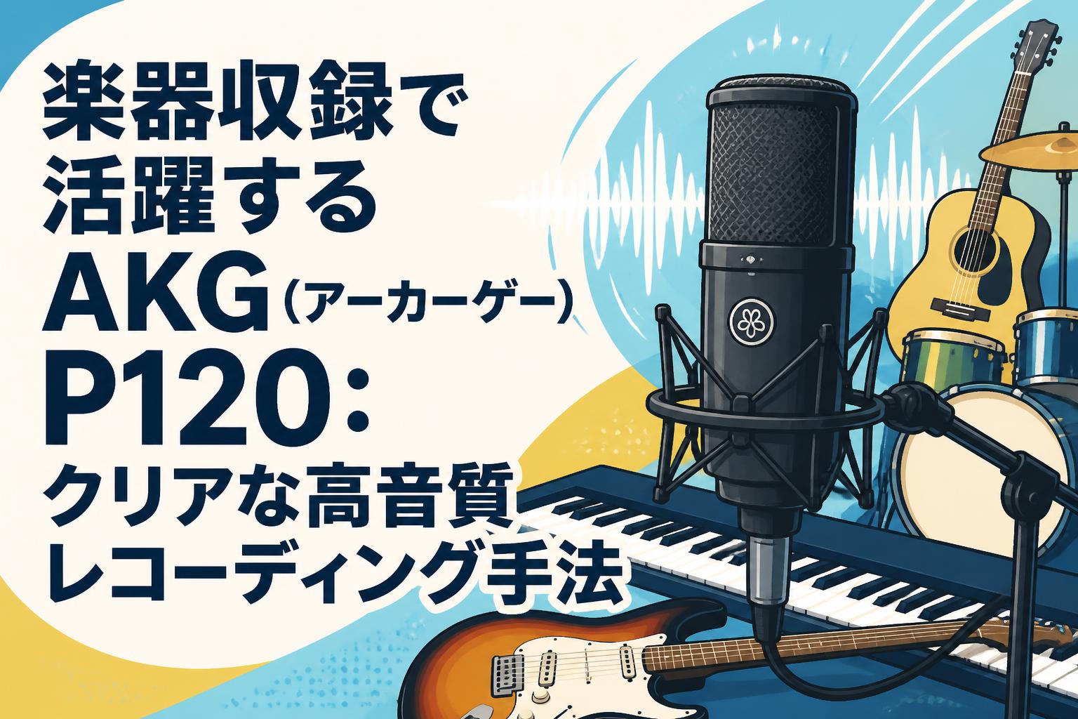 楽器収録で活躍するAKG（アーカーゲー）P120：クリアな高音質