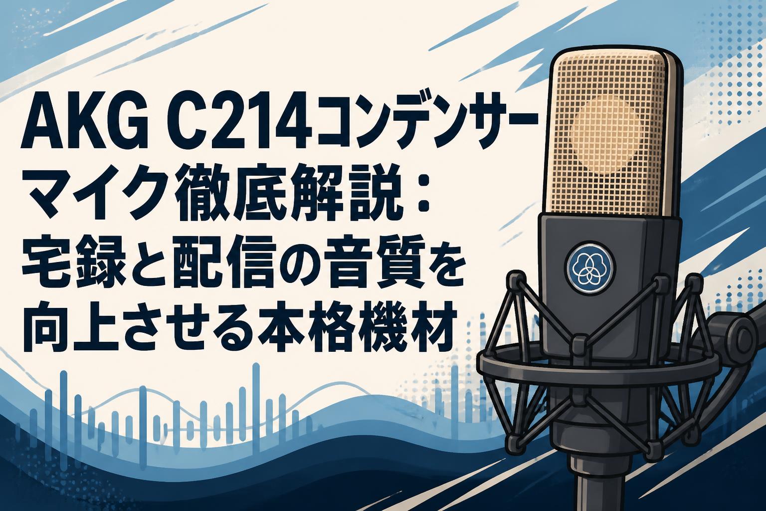 AKG C214コンデンサーマイク徹底解説：宅録と配信の音質を向上させる