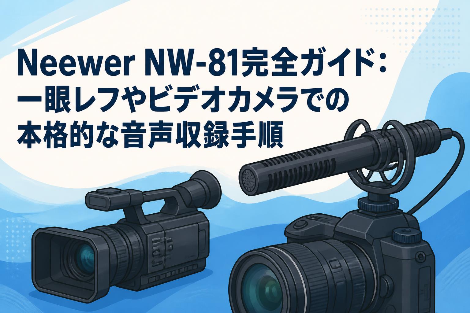Neewer NW-81完全ガイド：一眼レフやビデオカメラでの本格的な音声収録