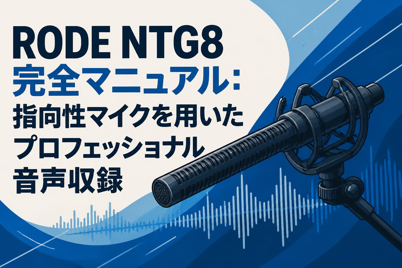 RODE NTG8完全マニュアル：指向性マイクを用いたプロフェッショナル