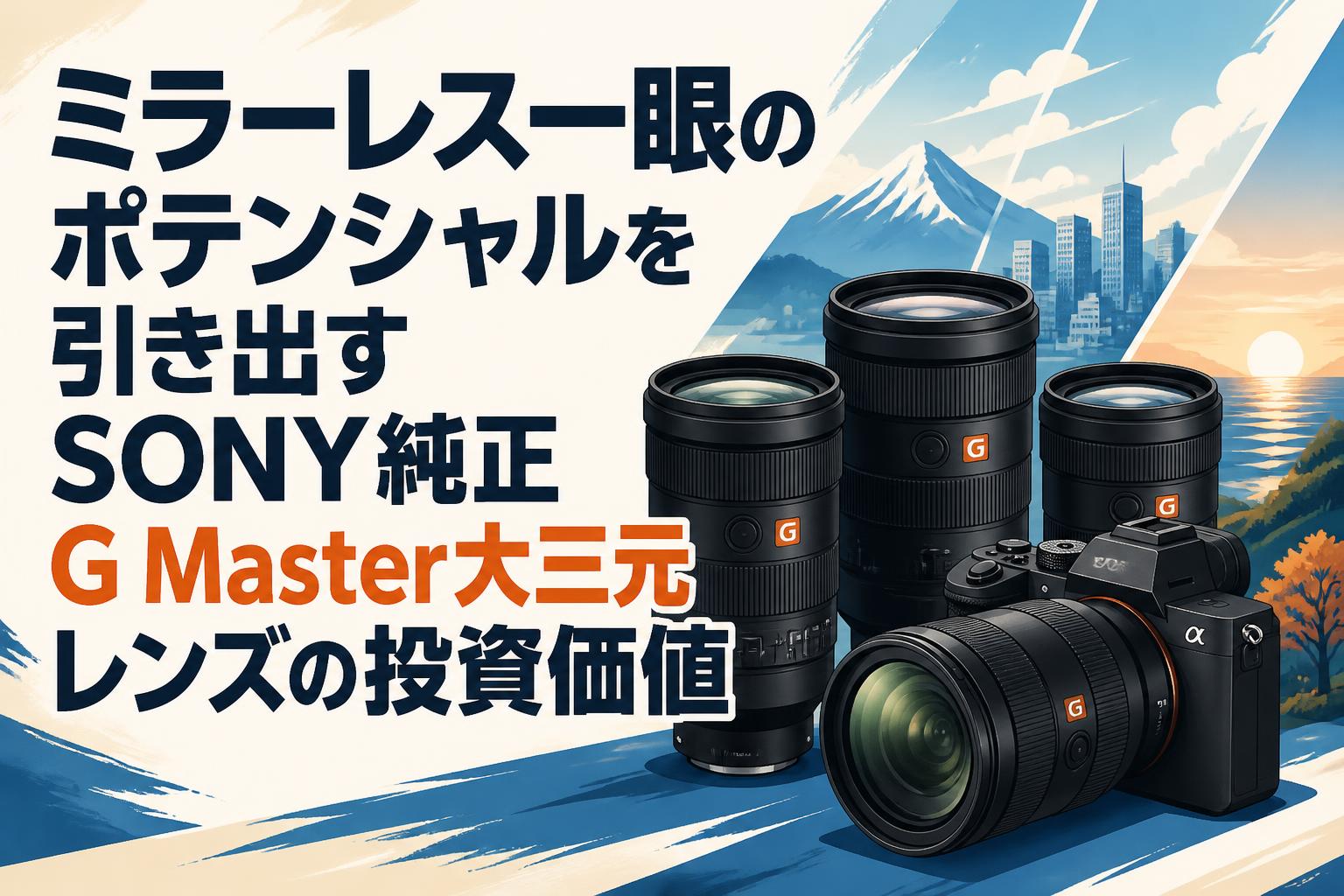 【再値下げ】SONY Gレンズ ミラーレス一眼のポテンシャルを引き出すSONY純正G Master大三元レンズ