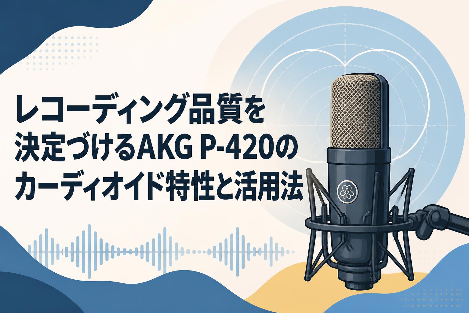 レコーディング品質を決定づけるAKG P-420のカーディオイド特性と活用
