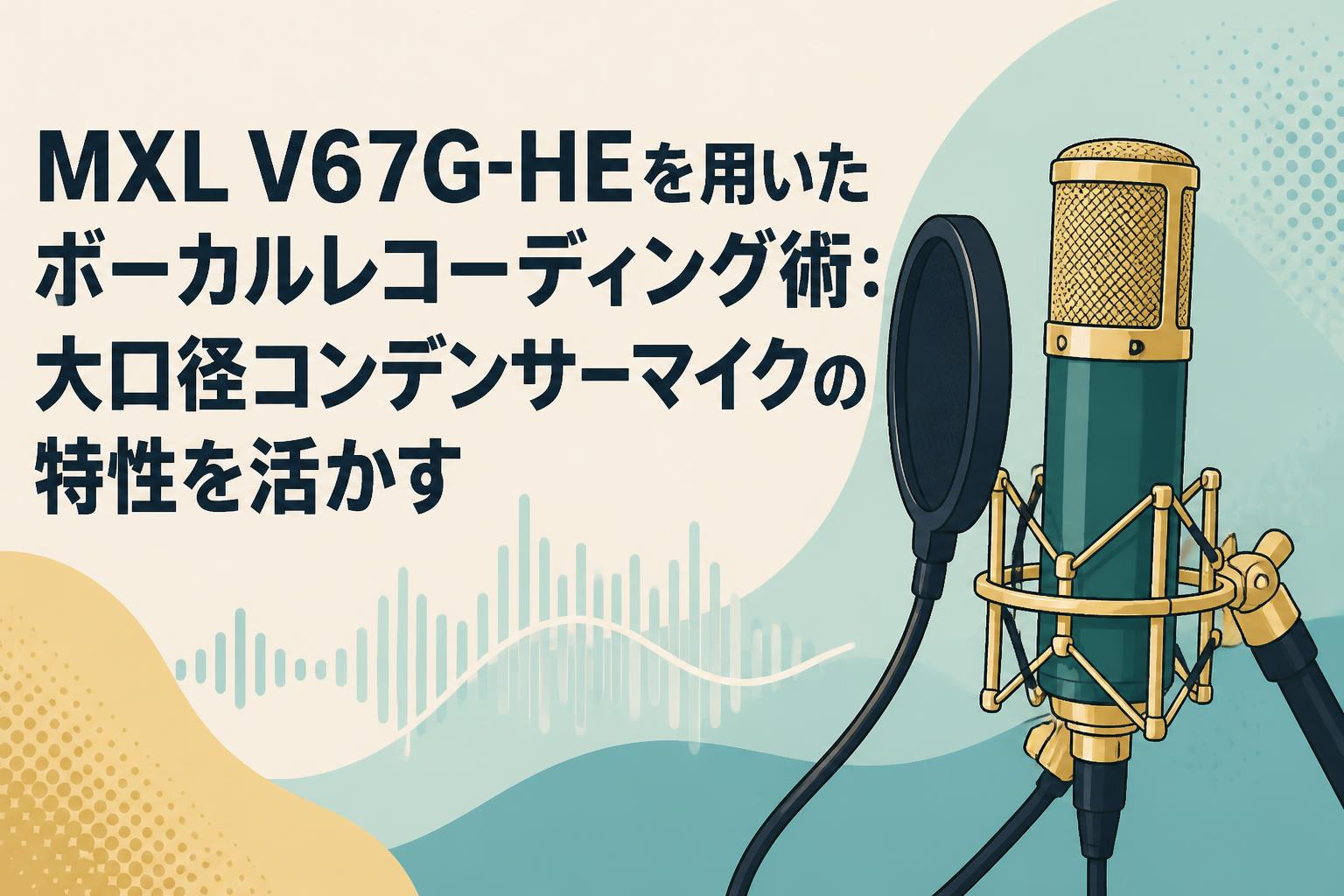 MXL V67G-HEを用いたボーカルレコーディング術：大口径コンデンサー
