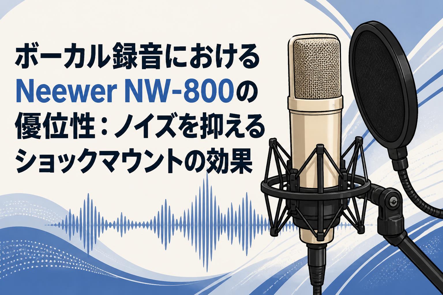 ボーカル録音におけるNeewer NW-800の優位性：ノイズを抑えるショック