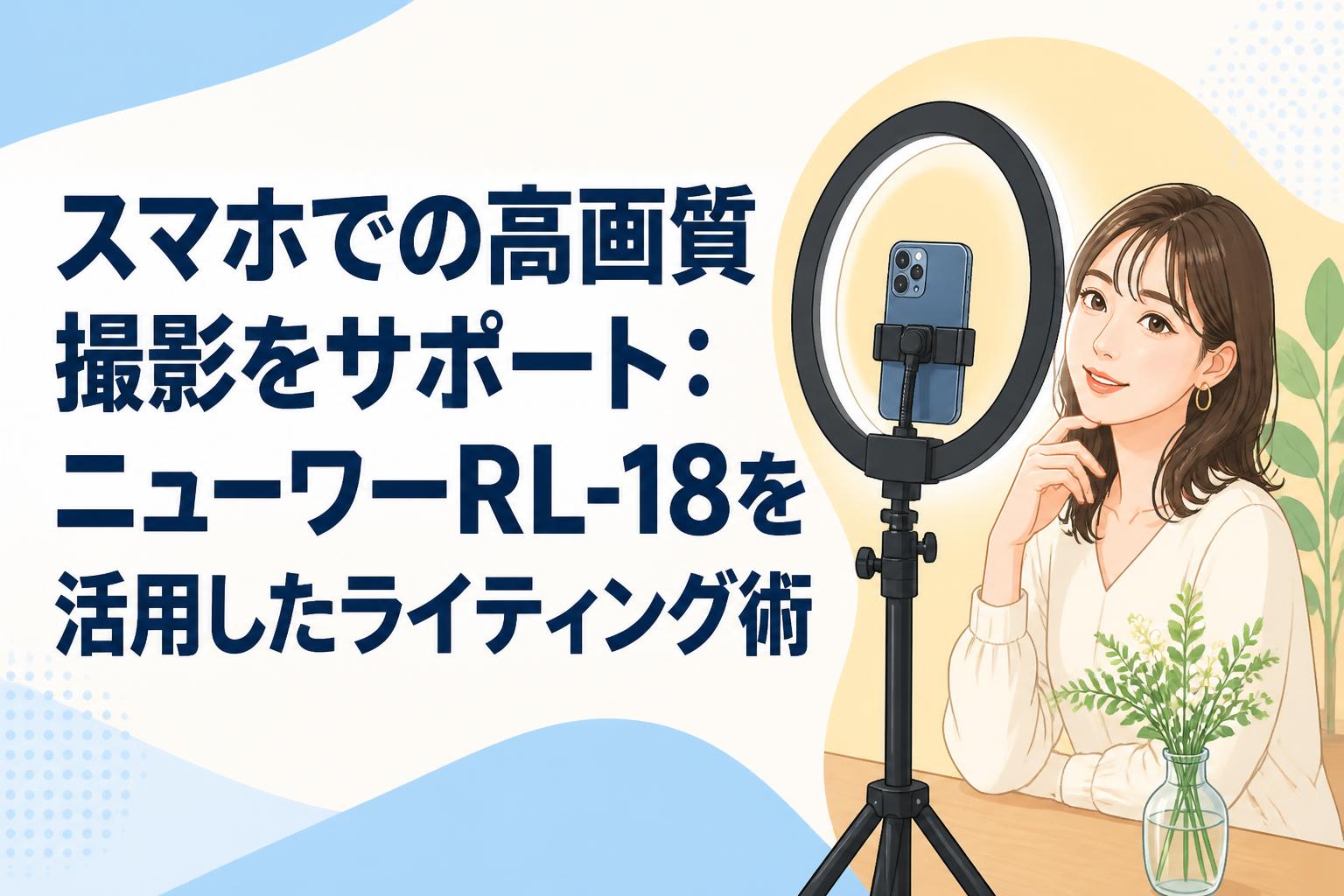 スマホでの高画質撮影をサポート：ニューワーRL-18を活用した