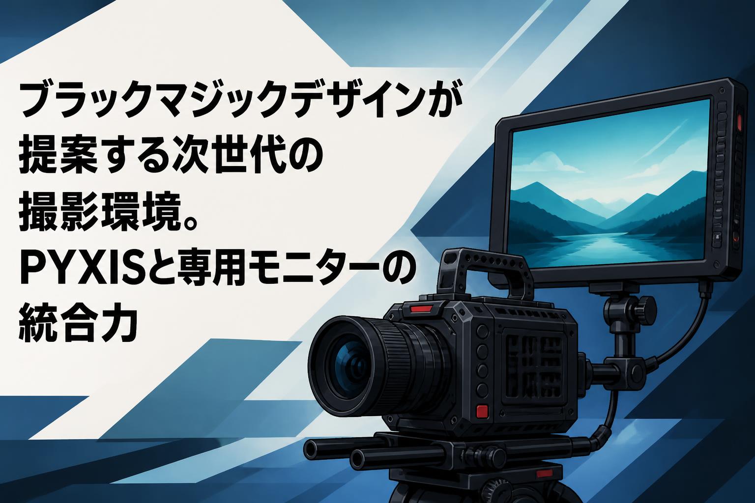 ブラックマジックデザインが提案する次世代の撮影環境。PYXISと専用