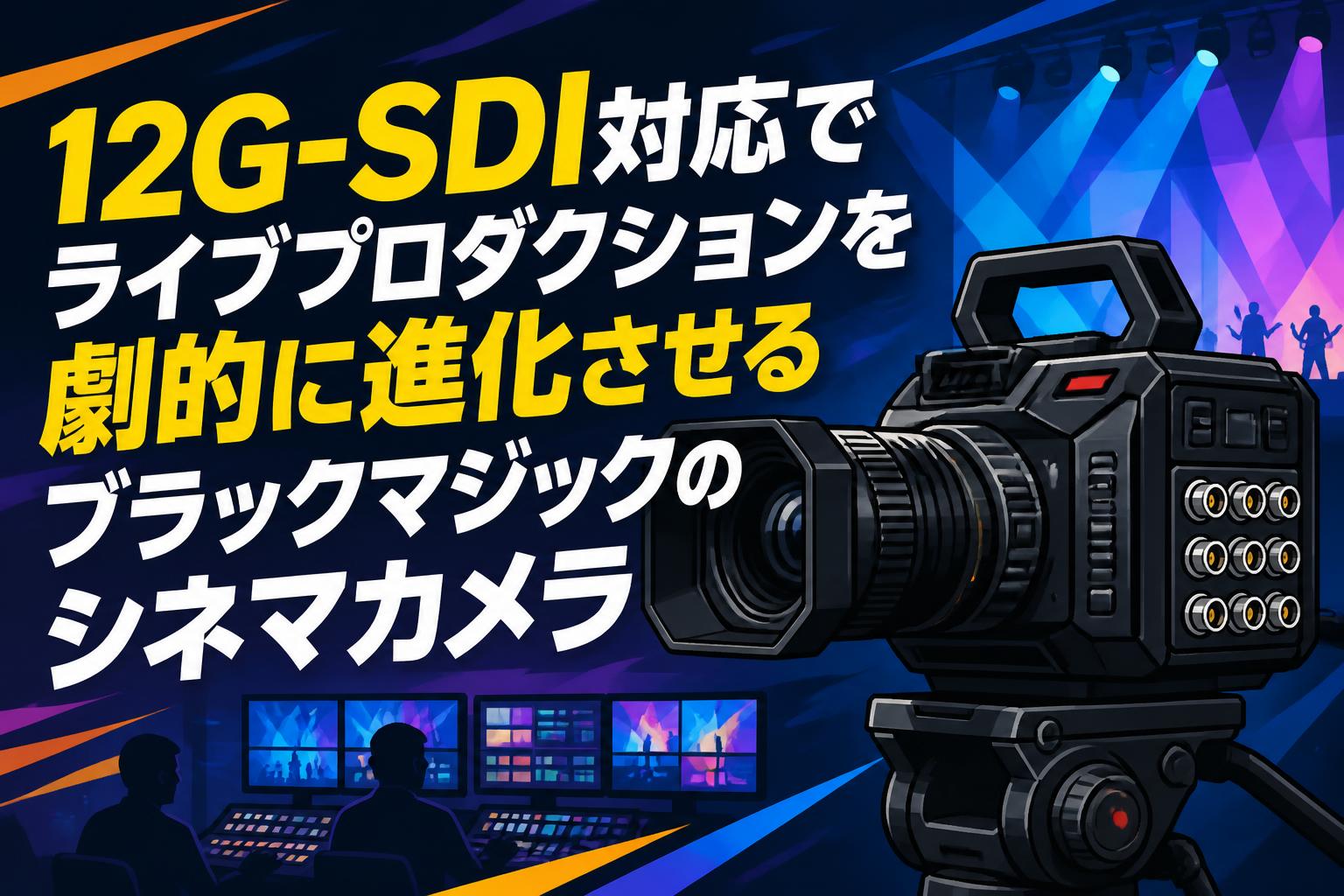 12G-SDI対応でライブプロダクションを劇的に進化させるブラック