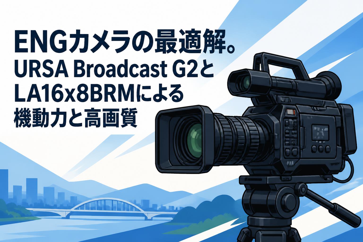 ENGカメラの最適解。URSA Broadcast G2とLA16x8BRMによる機動力と高