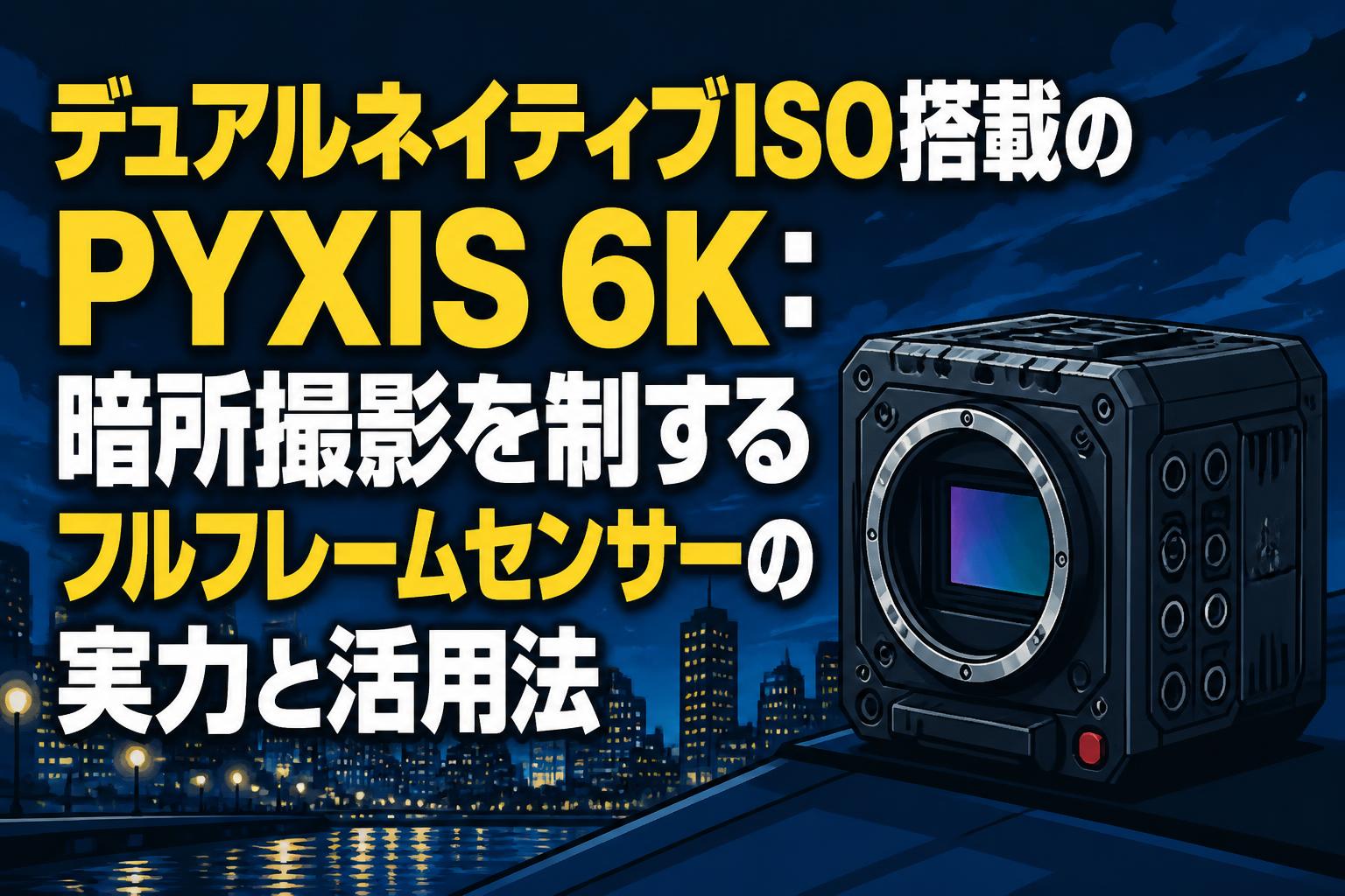 デュアルネイティブISO搭載のPYXIS 6K：暗所撮影を制するフルフレーム