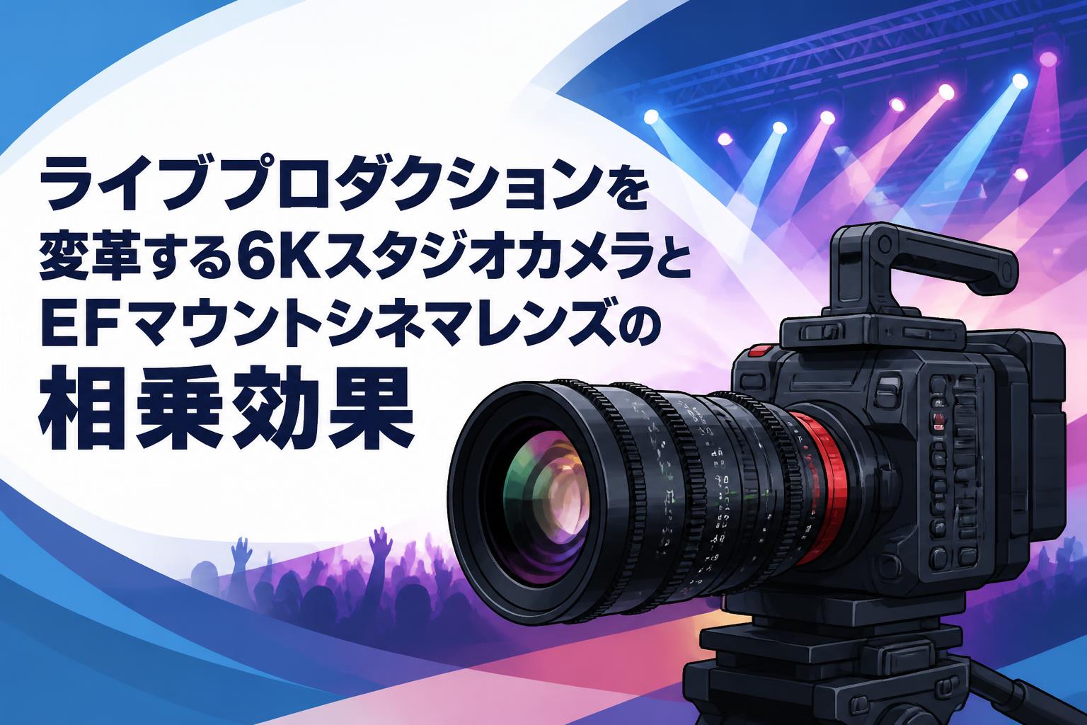 ぱ*迎様 カメラレンズ ライブプロダクションを変革する6KスタジオカメラとEFマウントシネマ