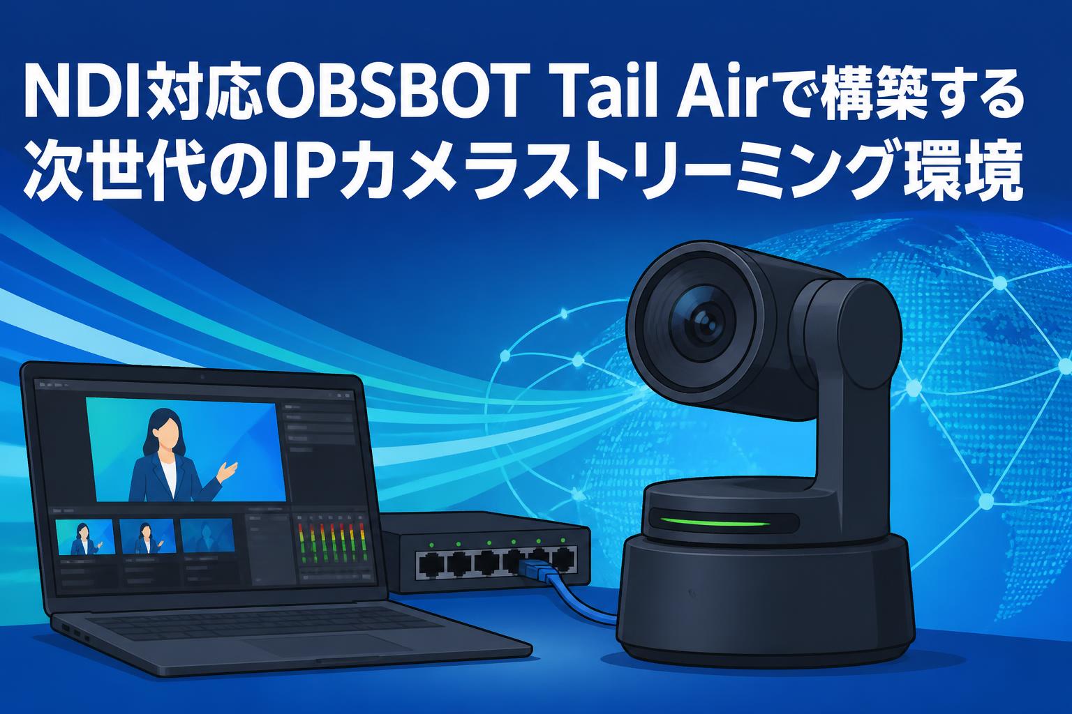 NDI対応OBSBOT Tail Airで構築する次世代のIPカメラストリーミング環境