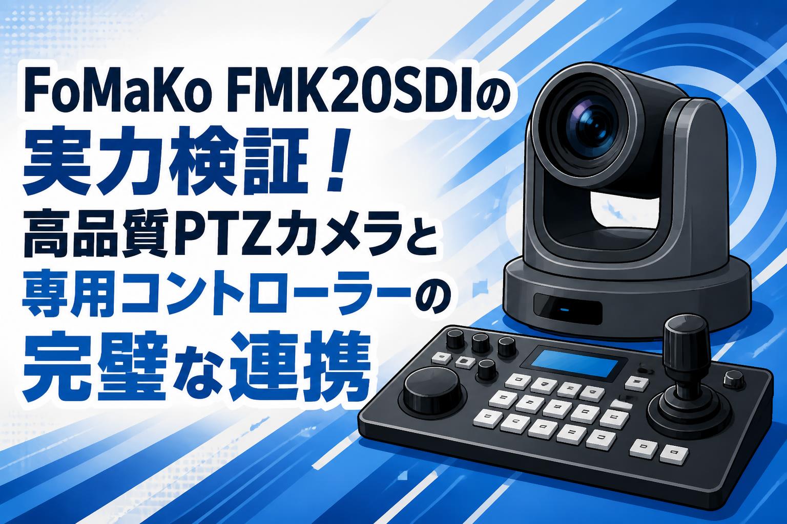 FoMaKo FMK20SDIの実力検証！高品質PTZカメラと専用コントローラーの