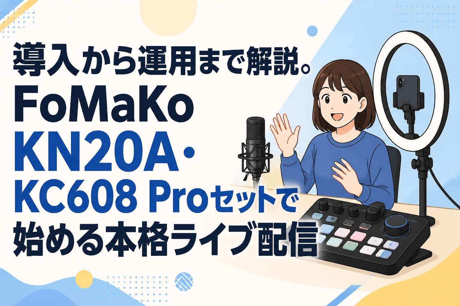 導入から運用まで解説。FoMaKo KN20A・KC608 Proセットで始める本格