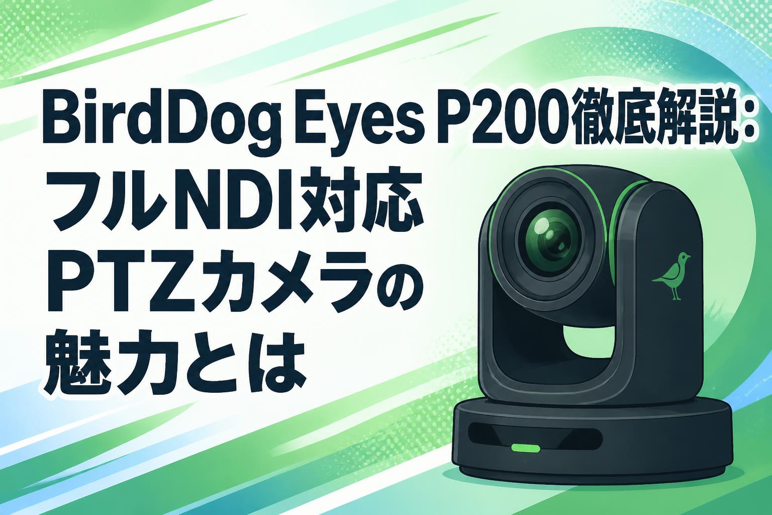 BirdDog Eyes P200徹底解説：フルNDI対応PTZカメラの魅力とは | PANDA