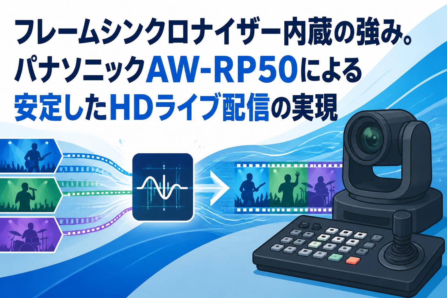フレームシンクロナイザー内蔵の強み。パナソニックAW-RP50による安定したHDライブ配信の実現 | PANDA TIMES（パンダタイムス）