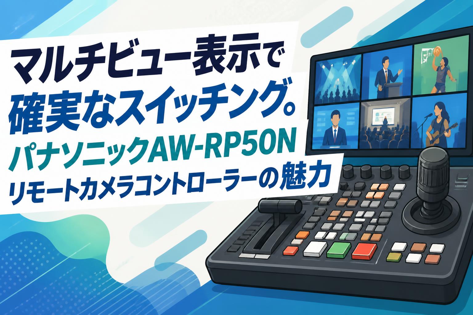 マルチビュー表示で確実なスイッチング。パナソニックAW-RP50Nリモートカメラコントローラーの魅力 | PANDA TIMES（パンダタイムス）