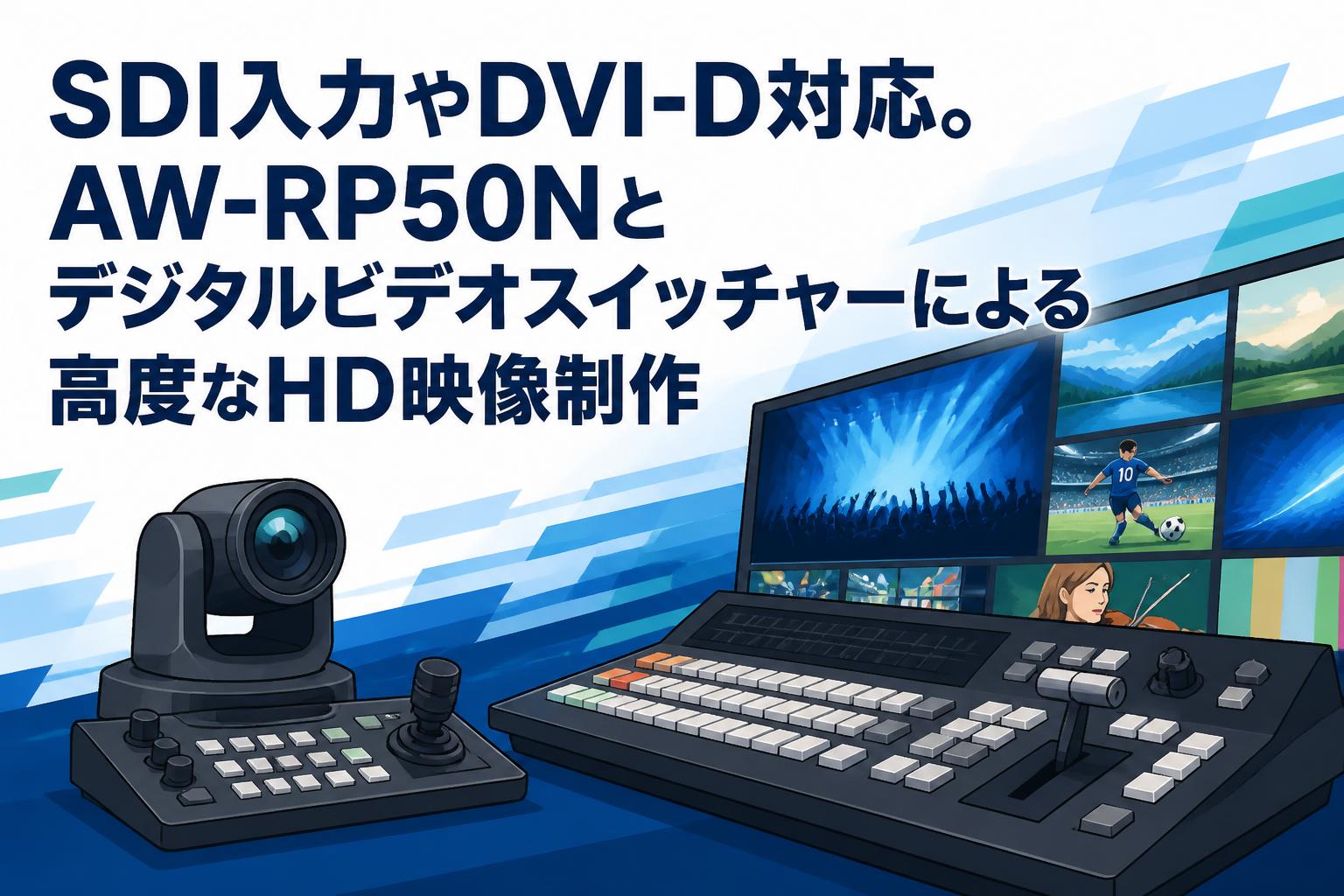 SDI入力やDVI-D対応。AW-RP50Nとデジタルビデオスイッチャーによる高度