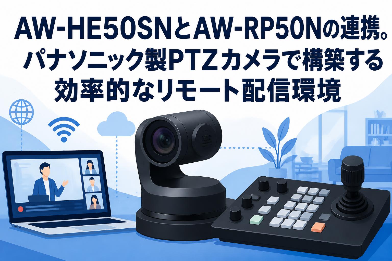 AW-HE50SNとAW-RP50Nの連携。パナソニック製PTZカメラで構築する効率的